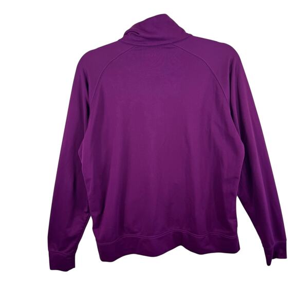 Nike Purple Full Zip Mock Neck Stretchy Athletic Jacket Women's Size XL - Picture 2 of 7
